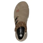 Дамски ниски боти Rieker 45983-64 Antistress бежови/кафяви - Image 7