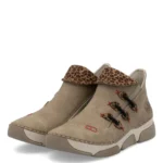 Дамски ниски боти Rieker 45983-64 Antistress бежови/кафяви - Image 2