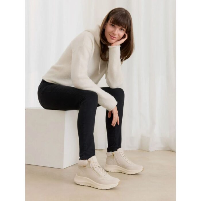 Дамски бежови боти Tamaris Comfort Widefit - Image 7