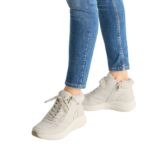 Дамски бежови боти Tamaris Comfort Widefit