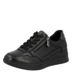 Дамски спортни обувки Rieker N9501-01 Antistress H ширина черни - Image 3