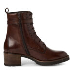 Дамски кожени боти на ток Tamaris Touch it кафяви - Image 3