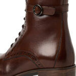 Дамски кожени боти на ток Tamaris Touch it кафяви - Image 4