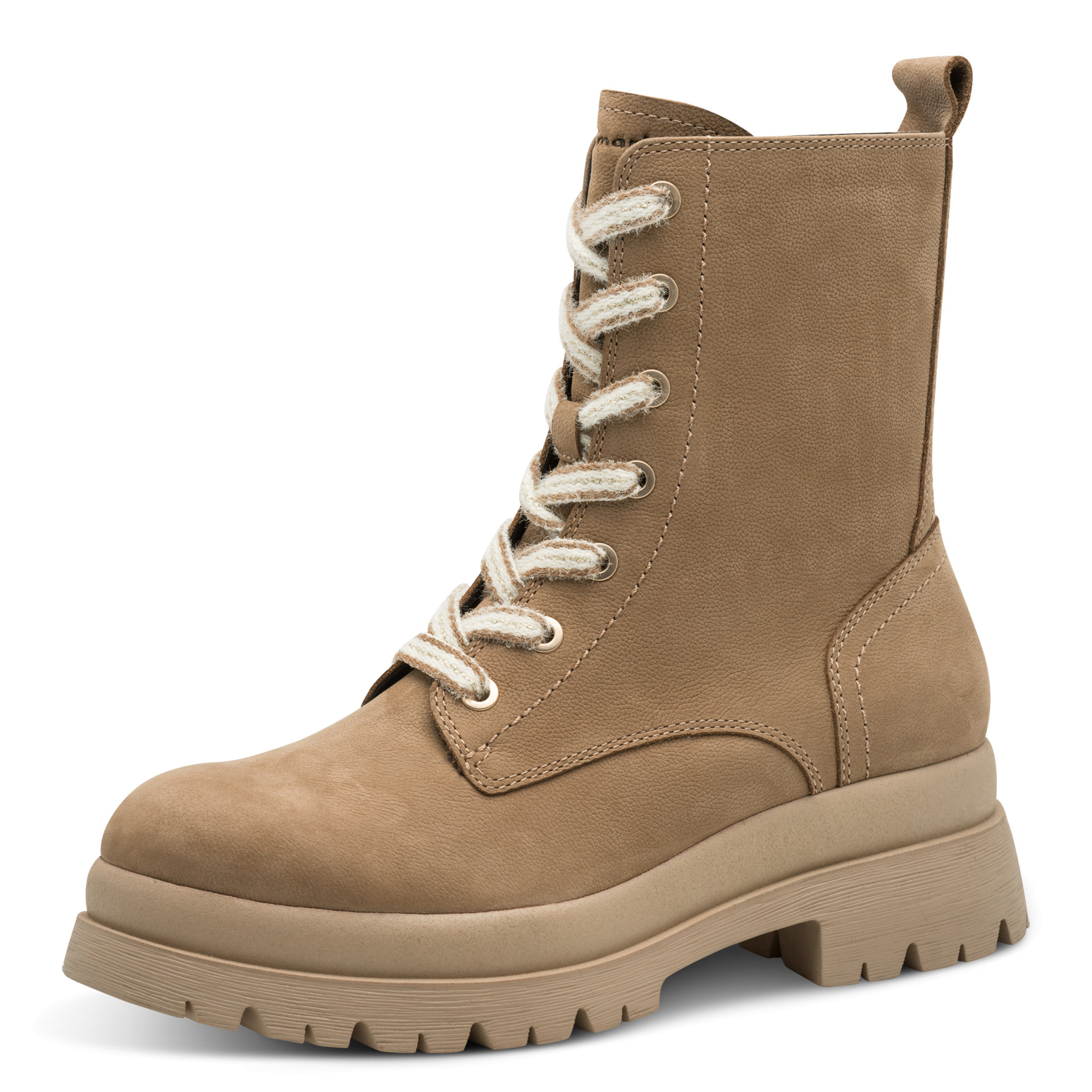 001-25233-45-310-300 Дамски кожени боти Tamaris бежови - Image 1