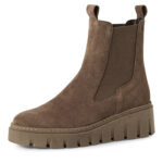 Дамски велурени боти Tamaris бежови