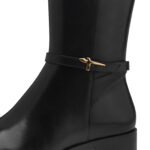 Дамски елегантни ботуши естествена кожа Tamaris черни - Image 4