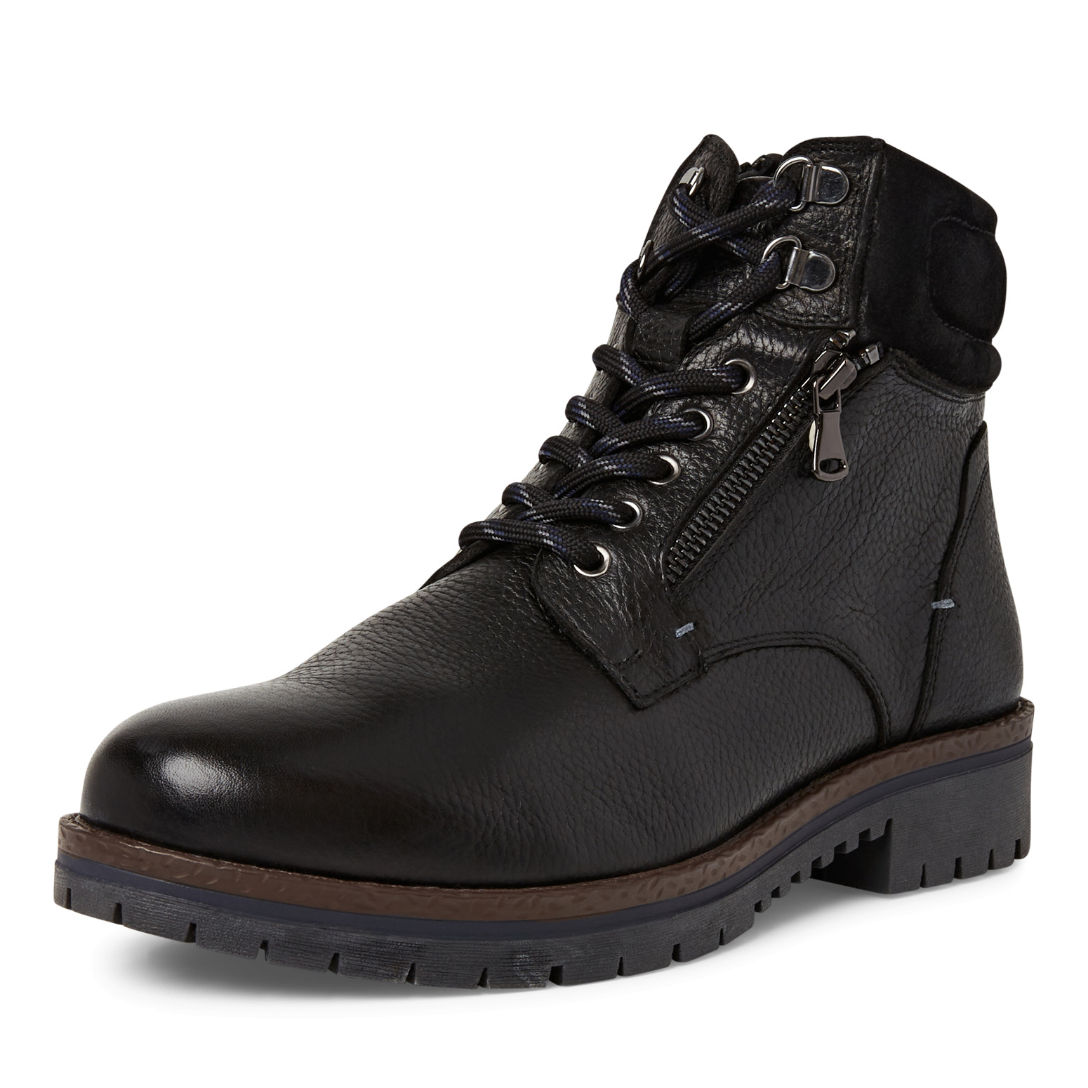 002-16225-45-098-300 Мъжки боти естествена кожа Marco Tozzi черни - Image 1