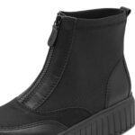 Дамски ежедневни боти Marco Tozzi H ширина черни - Image 4