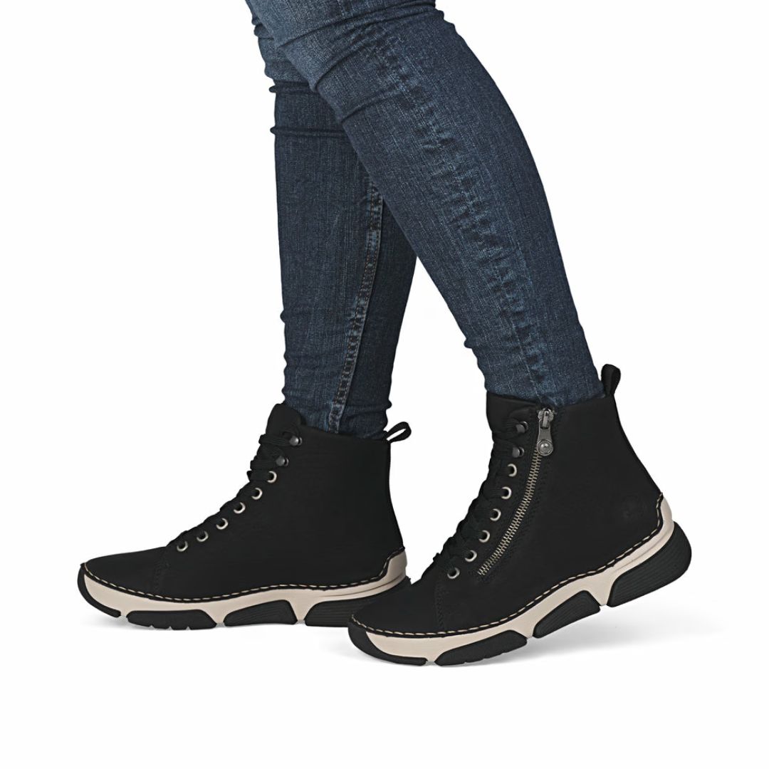 45920123 Дамски боти RIEKER 45920-01 черни - Image 1