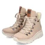 Дамски бежови боти Rieker Tex мембрана 48034-20 - Image 2