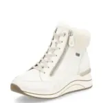 Дамски спортни боти естествена кожа Remonte Tex D0T77-80 бели - Image 2