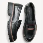 Дамски обувки/мокасини естествена кожа Tamaris Touch-it черни - Image 4