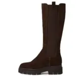 Дамски кожени ботуши Tamaris Touch-it кафяви