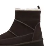 Дамски боти естествен велур Tamaris кафяви - Image 4