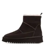 Дамски боти естествен велур Tamaris кафяви - Image 3