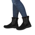 Дамски велурени боти Rieker Tex L7187-00 черни