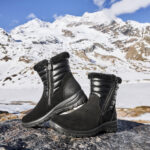 Дамски велурени боти Rieker Tex L7187-00 черни - Image 9