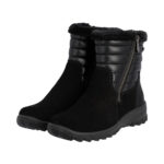 Дамски велурени боти Rieker Tex L7187-00 черни - Image 2